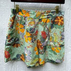 Orientique Naturally Australian Women’s Multicolor Boho Tropical Floral Shorts S